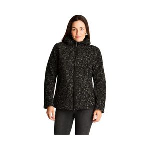Polar Mujer Curvi Estampado Con Detalles Suede Negro