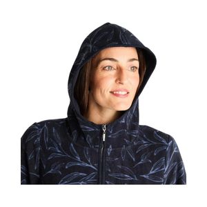 Polar Mujer Curvi Estampado Con Detalles Suede Azul