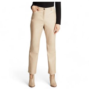 Pantalón Recto Imitación Piel Mujer Lorenzo Di Pontti Arena