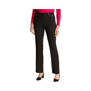 Pantalón Recto Ajuste Confortable Lorenzo Di Pontti Negro