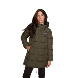 Parka Super Essential Reciclada Mujer Wild Lama Verde