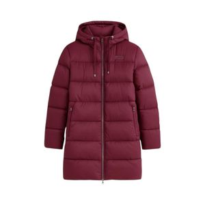 Parka Ellus Mujer Básica Larga Burdeo