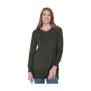 Sweater Manga Larga Wados Mujer Escote Redondo Verde