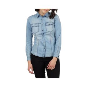 Blusa Mujer Ellus EF086688 Mezclilla Celeste
