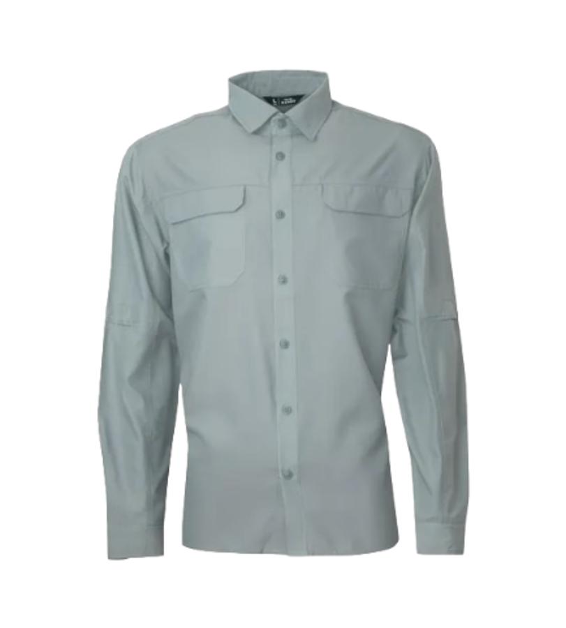 Camisa Manga Larga Kannu Tapeta Hombre Gris