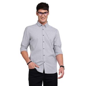Camisa Cuadros Hombre Arrow Gris