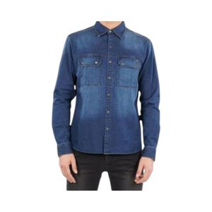Camisa Hombre Ellus BM080810 Mezclilla Azul Medio