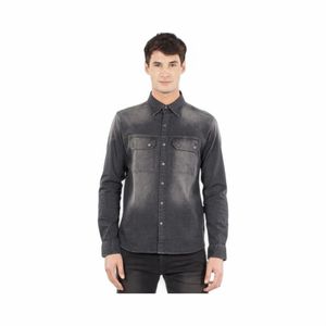 Camisa Hombre Ellus BM080812 Mezclilla Gris Oscuro