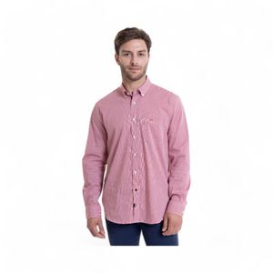 Camisa Hombre McGregor Bronx Mini Cuadros Rojo