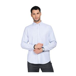 Camisa Oxford Hombre Spandex Arrow Celeste