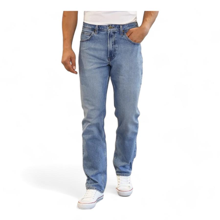 Jeans Straight Fit Hombre Lee Brooklyn Celeste