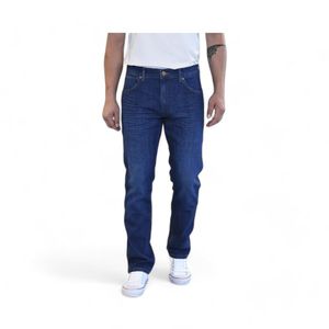 Jeans Hombre Wrangler Greensboro Regular Fit Azul Oscuro