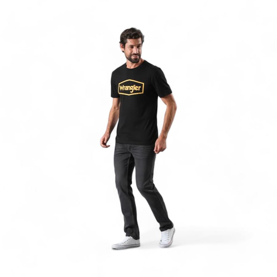 Jeans Hombre Wrangler Greensboro Regular Fit Negro