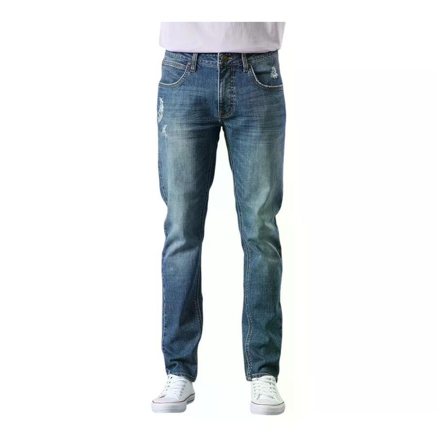Jeans Hombre Slim Tareped Fit Mid Kansas