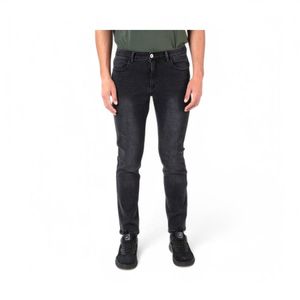 Jeans Hombre Ellus AM071622 Slim Tiro Medio Negro