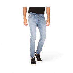 Jeans Hombre Ellus AM077581 Skinny Tiro Medio Celeste