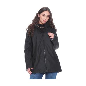 Chaqueta Impermeable Wados Mujer Negro con Capucha
