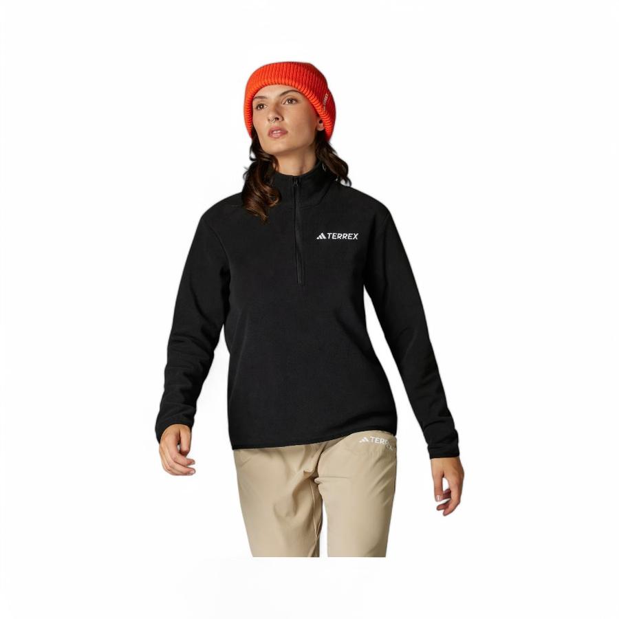Chaqueta Mujer Adidas Terrex Multi Essentials 1/2 Zip Negro