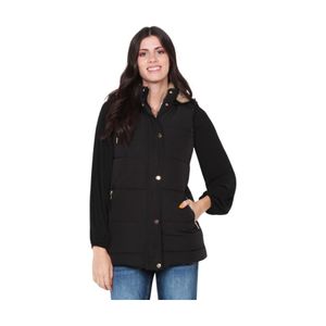 Parka Sin Manga Wados Mujer Reversible Negro