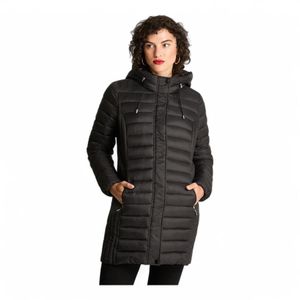 Parka Mujer Curvi Básica Larga Negro