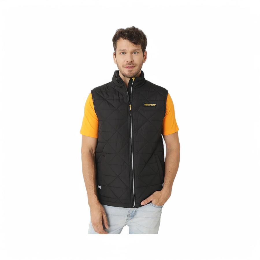 Chaqueta Sin Mangas Hombre Caterpillar Mediumweight Negro