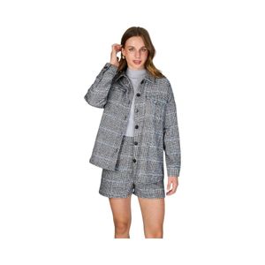 Chaqueta A Cuadros Mujer Eclipse Javiera Gris