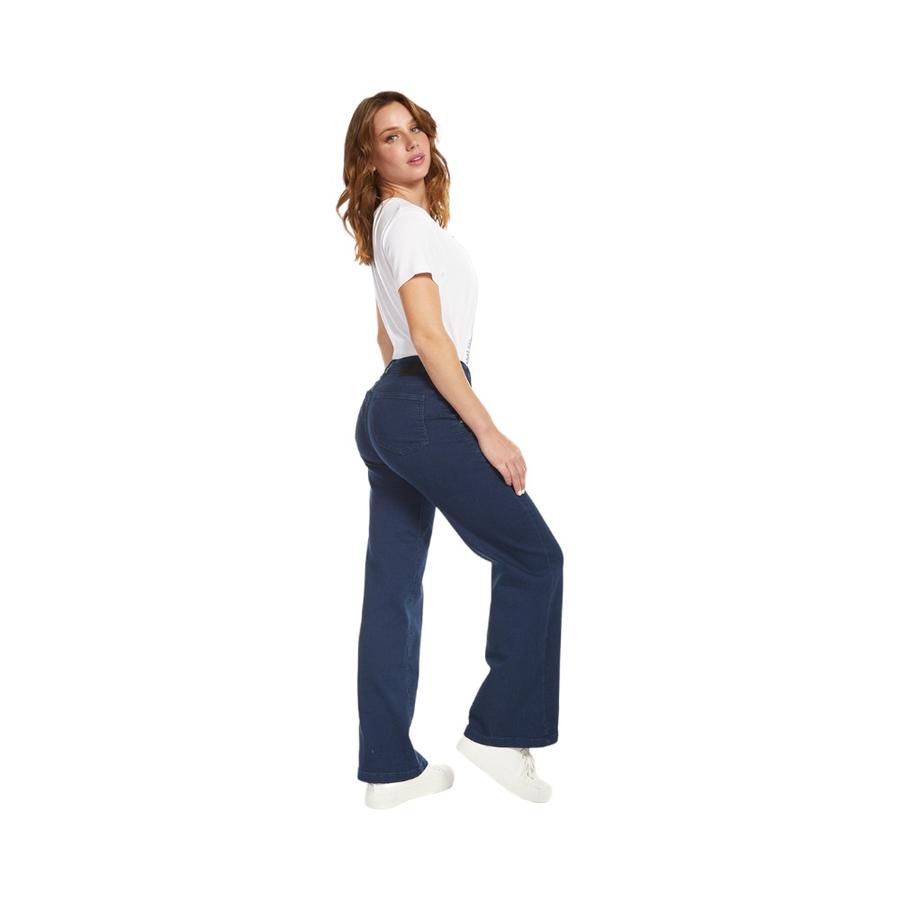 Jeans Mujer Amalia Jeans 4536 Wide Leg Azul