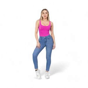 Jeans Mujer Mohicano Jeans Mara Push Up Skinny Azul
