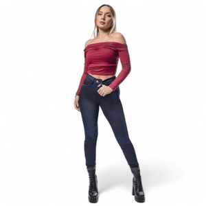 Jeans Skinny Mujer Mohicano 3650 Push Up Azul