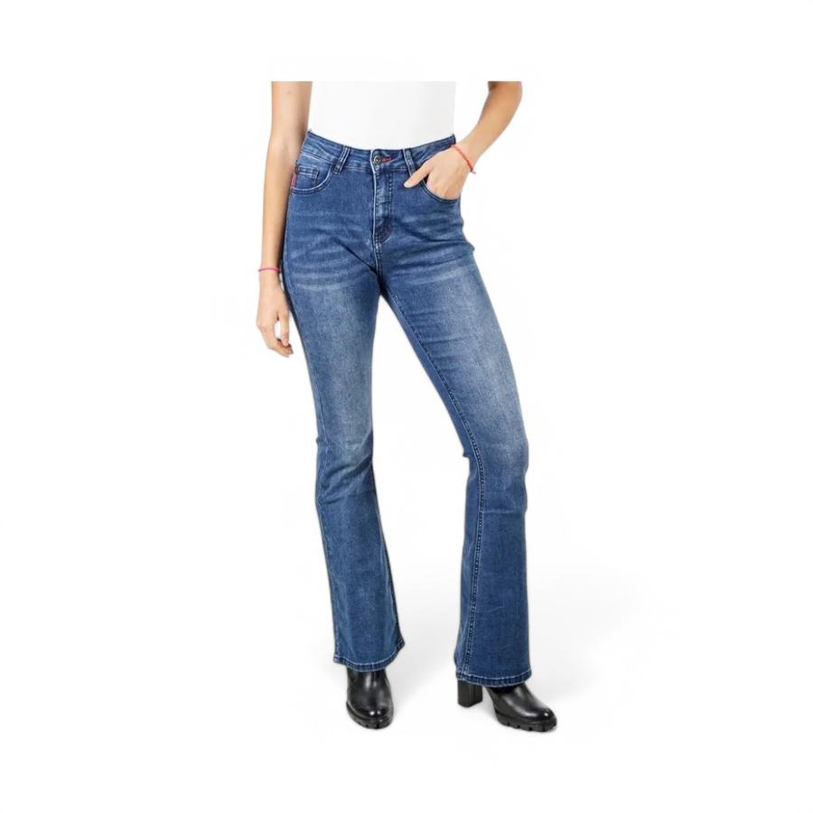 Jeans Mujer Ellus Polly Tiro Ultra Alto Azul