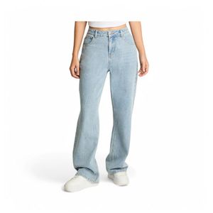 Jeans Mujer Acuarela 736702 Wide Leg Celeste