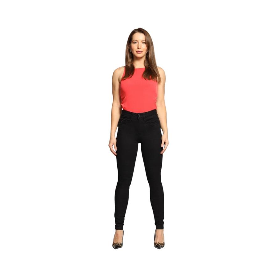 Jeans Mujer Mohicano Skinny Briana Negro