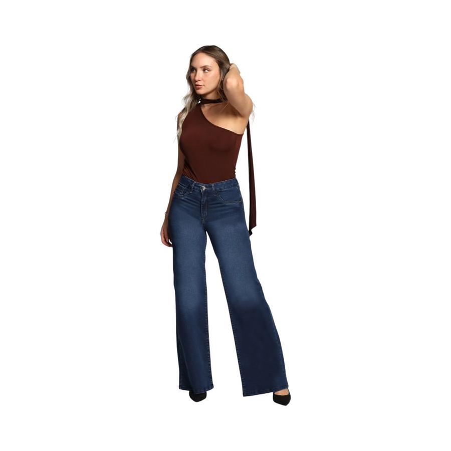 Jeans Palazzo Mujer Mohicano 3886 Azul