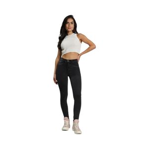 Jeans Mujer Amalia Skinny Tiro Alto 4863 Gris
