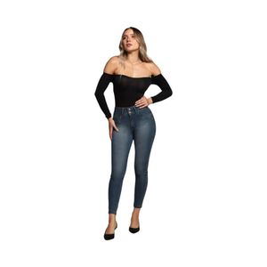 Jeans Mujer Mohicano Skinny Otoño Invierno Azul