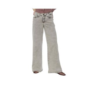Jeans Mujer Wide Leg Wados Tiro Alto Gris