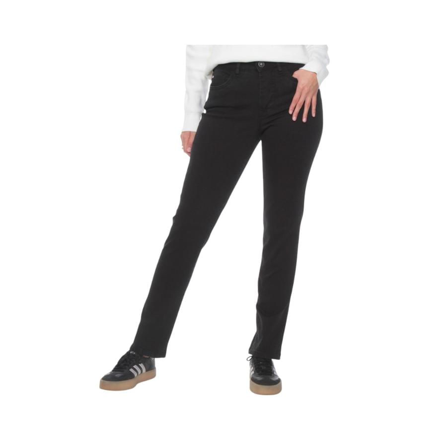 Jeans Mujer Pitillo Wados Tiro Alto Pretina Básica Negro