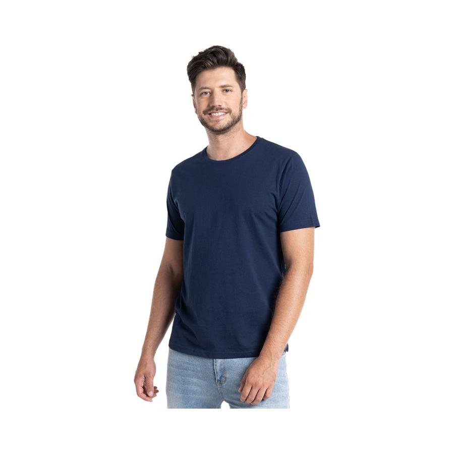 Polera Hombre Potros Básica Valencia Azul Marino