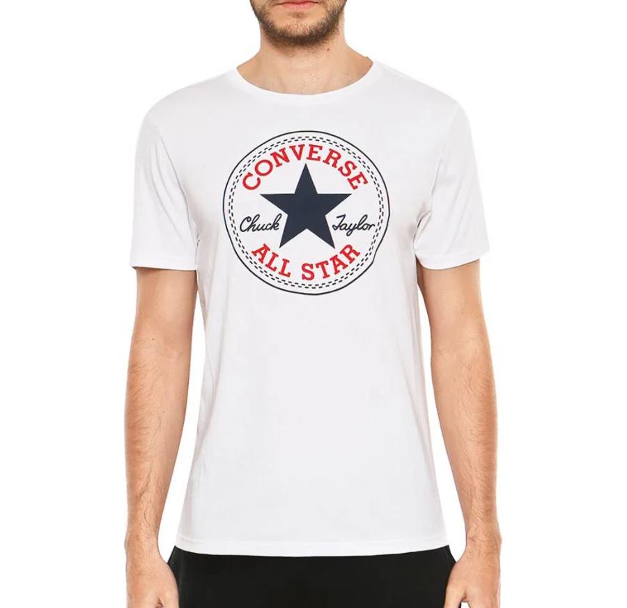 Polera Converse Hombre  Chuck Patch Classic Blanco