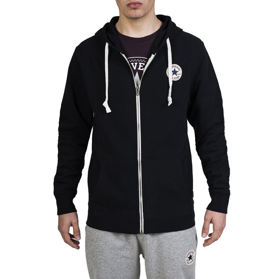 Poleron Converse Core Full Zip Hombre Negro