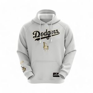 Polerón Hombre MLB LA Dodgers Hoodie Blanco/Dorado