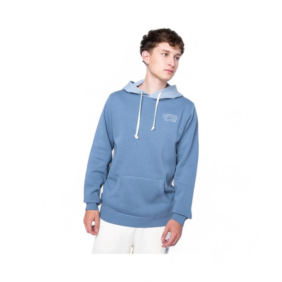 Polerón Hoodie Hombre Converse Retro Chuck Core Azul