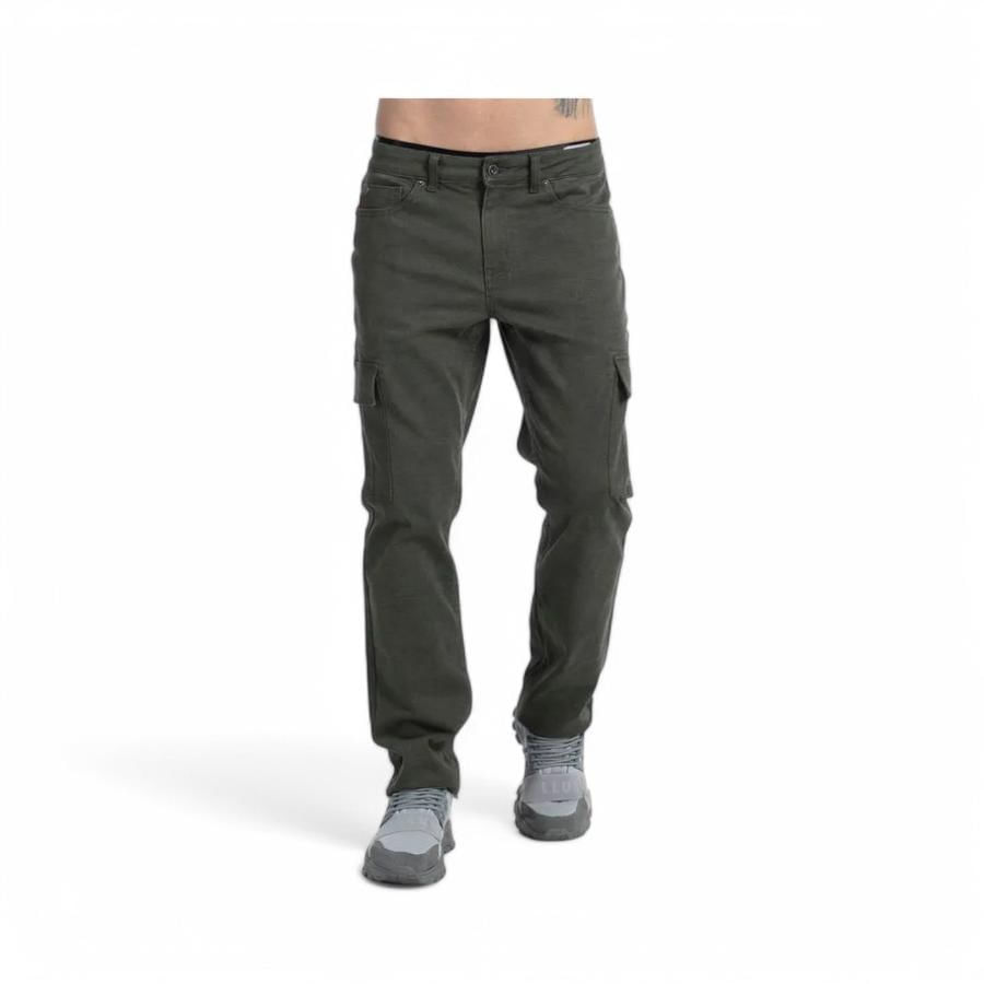 Pantalon Cargo Hombre Ellus Tiro Alto Verde