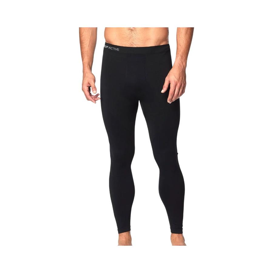 Calza Deportiva Hombre Top Primera Capa Microfibra Negro