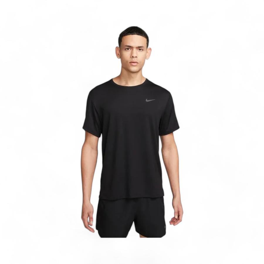 Polera Deportiva Hombre Nike Miler Negro