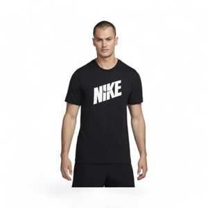 Polera Deportiva Hombre Nike Dri-FIT Manga Corta Negro