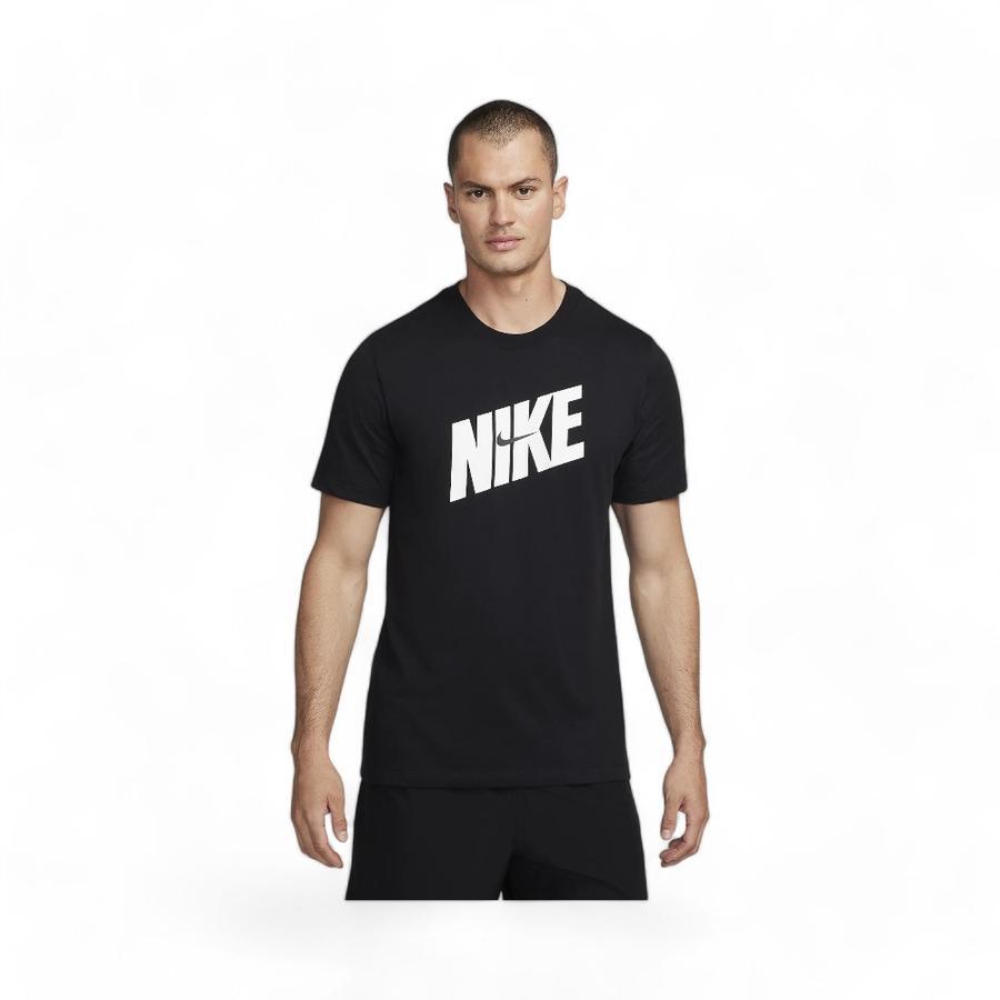 Polera Deportiva Hombre Nike Dri-FIT Manga Corta Negro
