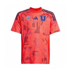 Camiseta Infantil U De Chile Adidas Visita 2025 Rojo/Azul