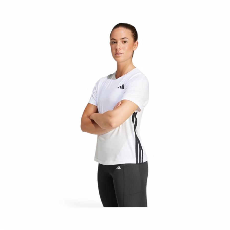 Polera Mujer Adidas Train Essentials 3 Tiras Blanco