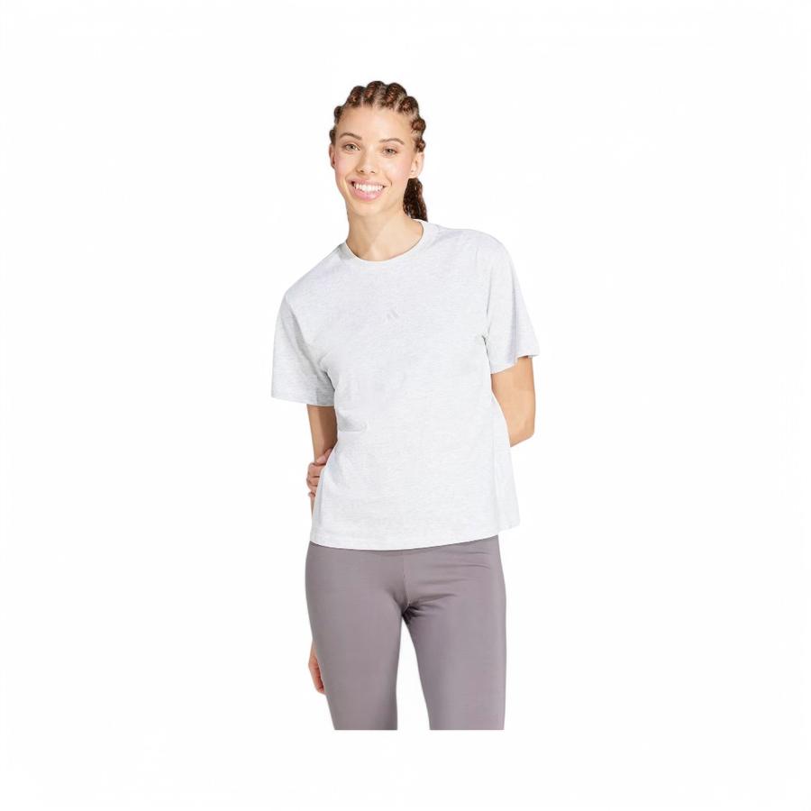 Polera Mujer Adidas Essentials Small Cotton Gris